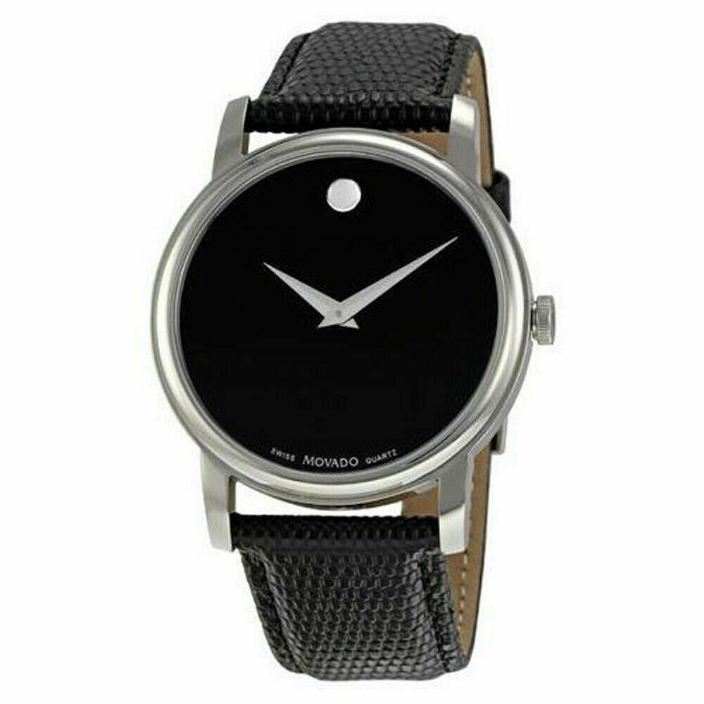 Brand New, Never Worn Movado #2100002 Museum Black Stainless Steel Men’s Watch